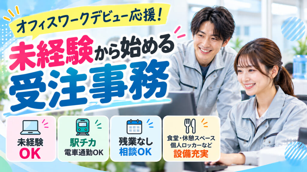 未経験応援！PC入力ができればOK♪ 分からないことは社員さんにすぐ聞ける安心環境です。